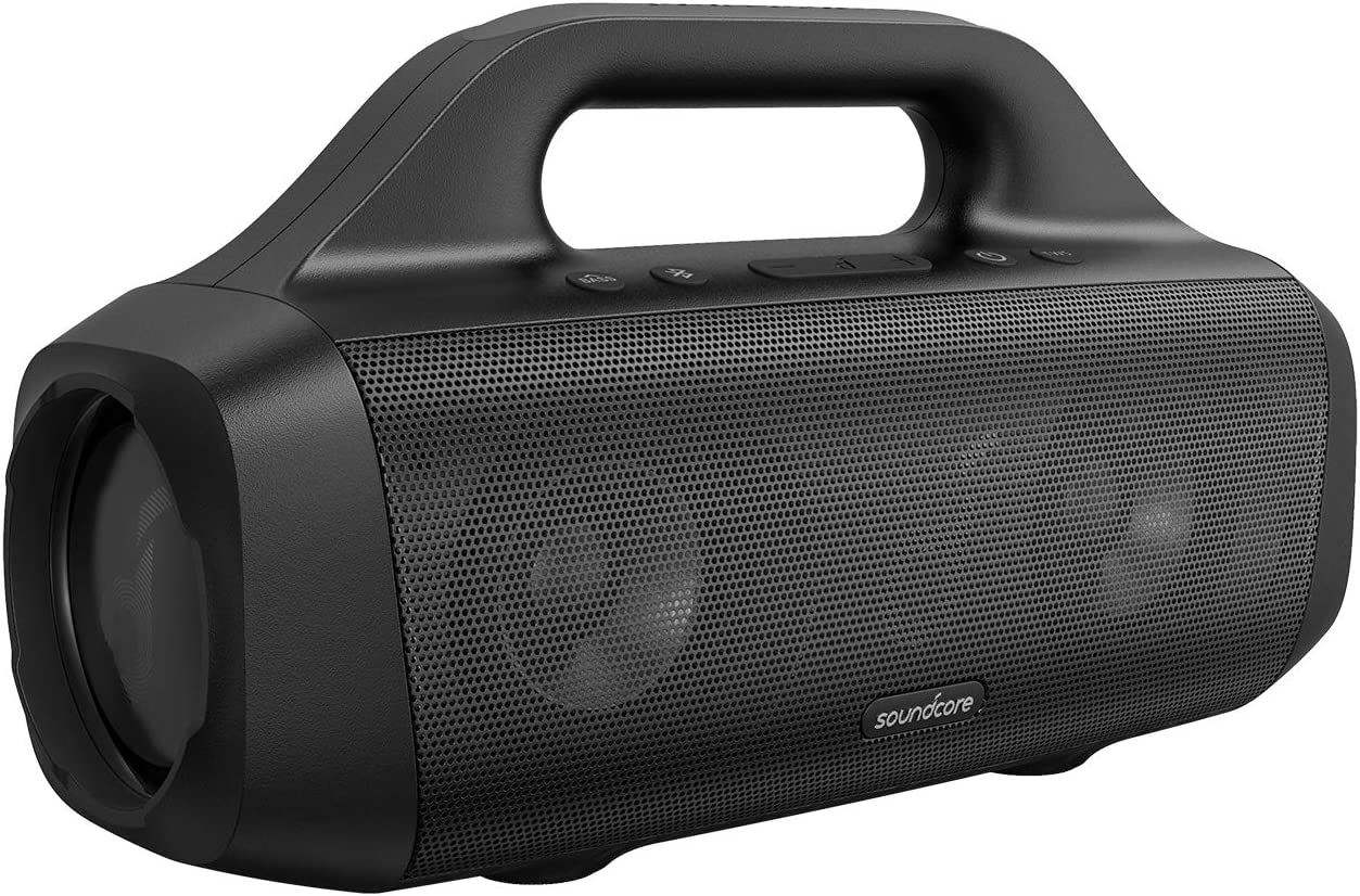 Anker Soundcore Motion Boom Outdoor Speaker with Titanium Drivers, Portable Bluetooth Speaker for Outdoors - Black