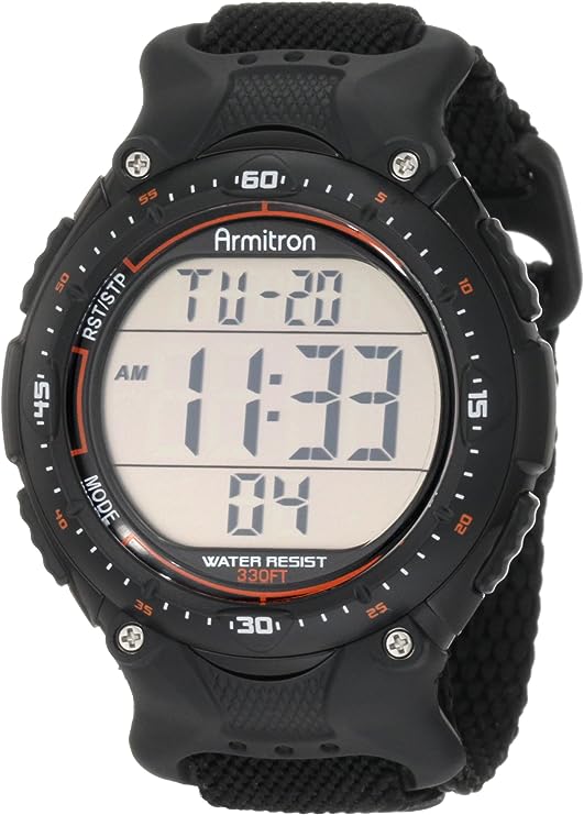 Armitron Sport Digital Watch: Stay Active in Style with a Black Strap