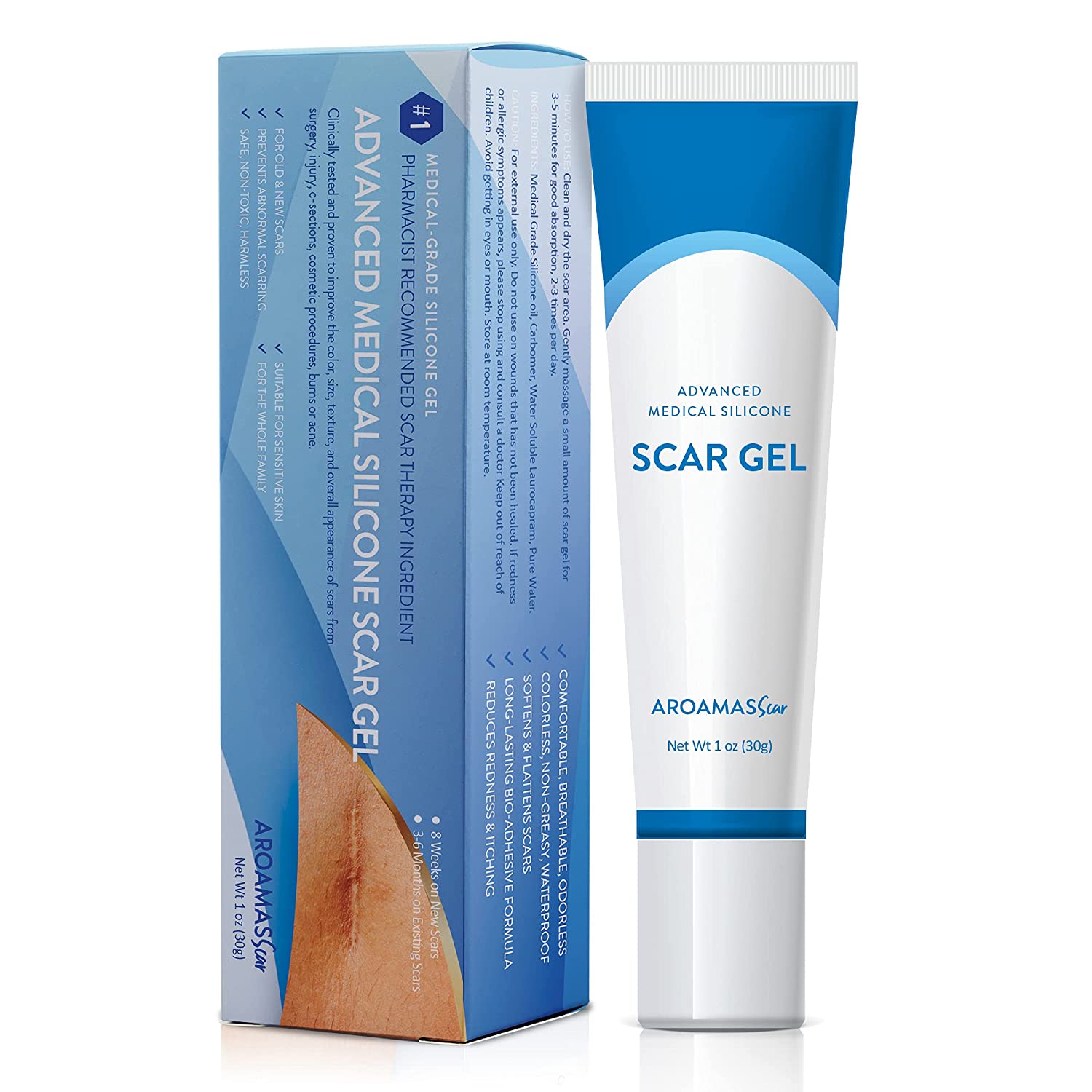 Buy Aroamas Advanced MedicalGrade Silicone Scar Gel, for Face, Body
