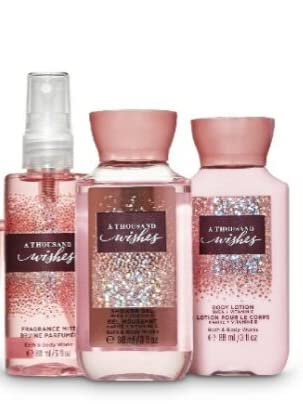 Bath & Body Works A Thousand Wishes Mini Body Set | Shower Gel, Body Lotion & Fragrance Mist