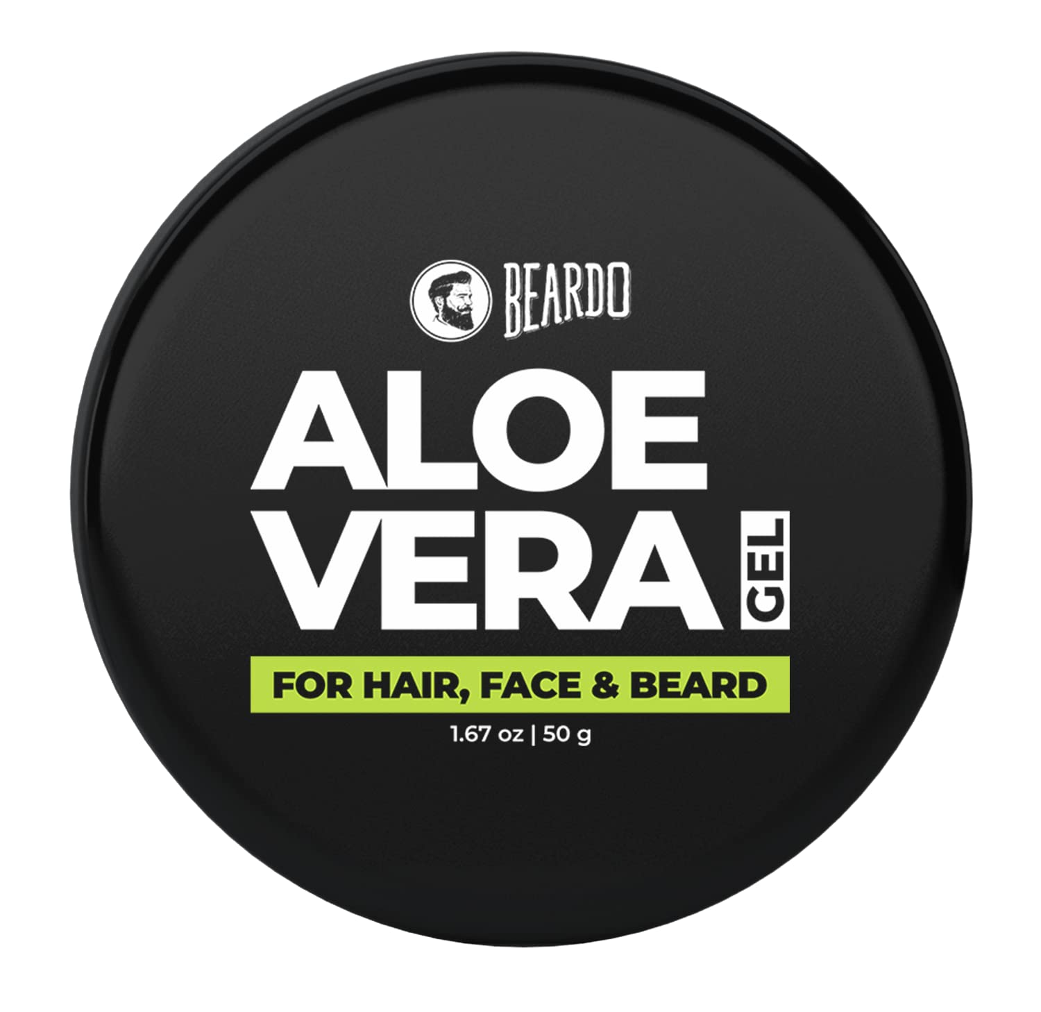 Beardo Aloe Vera Gel For Hair, Face & Beard l Sunburn Relief - Skin Care - 1.76 Oz (50g)