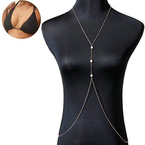 Bikini Beach Crossover Harness Necklace Waist Belly Body Chain Jewelry Women