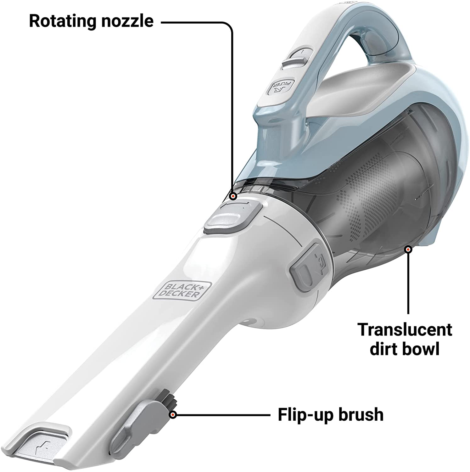 Black+Decker Dustbuster Advancedclean Cordless Handheld Vacuum (Chv1410l)