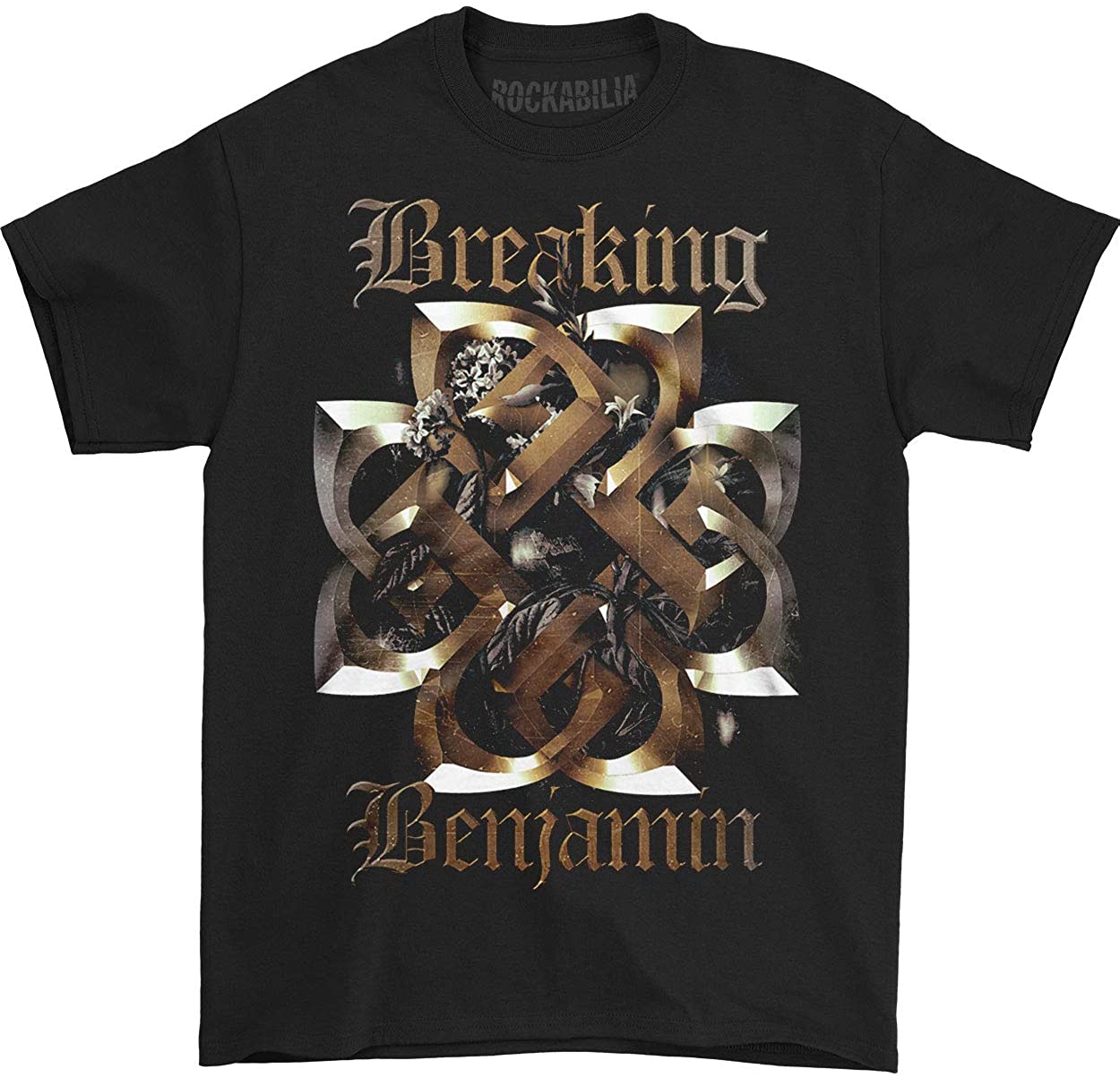 Breaking Benjamin Men s Floral Tee T-shirt XX-Large Black