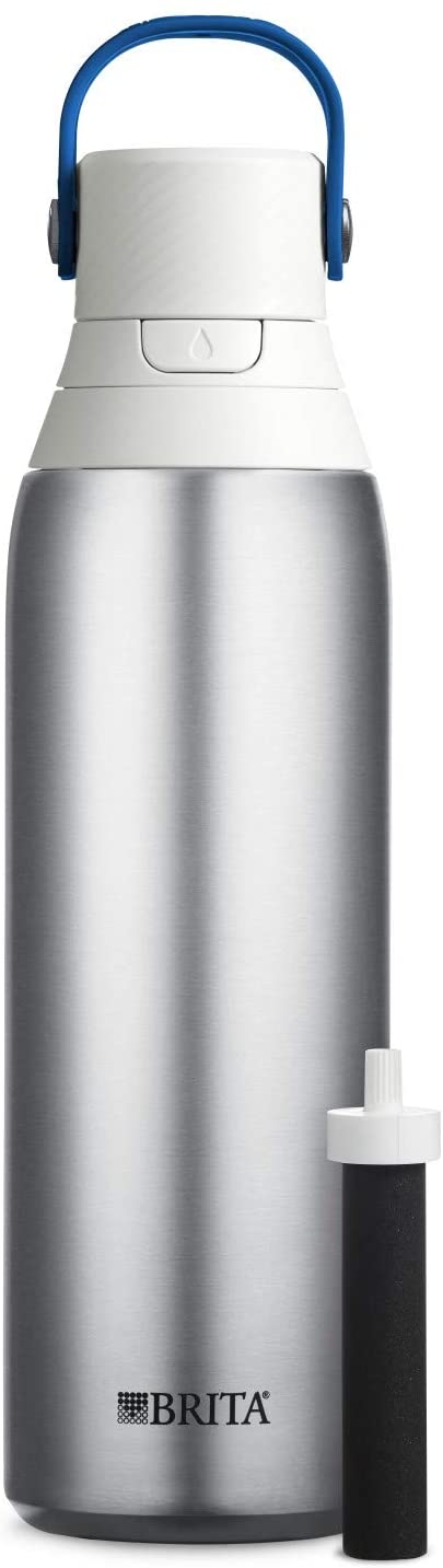 Brita Stainless Steel Water Filter Bottle, Stainless Steel - 20 Oz