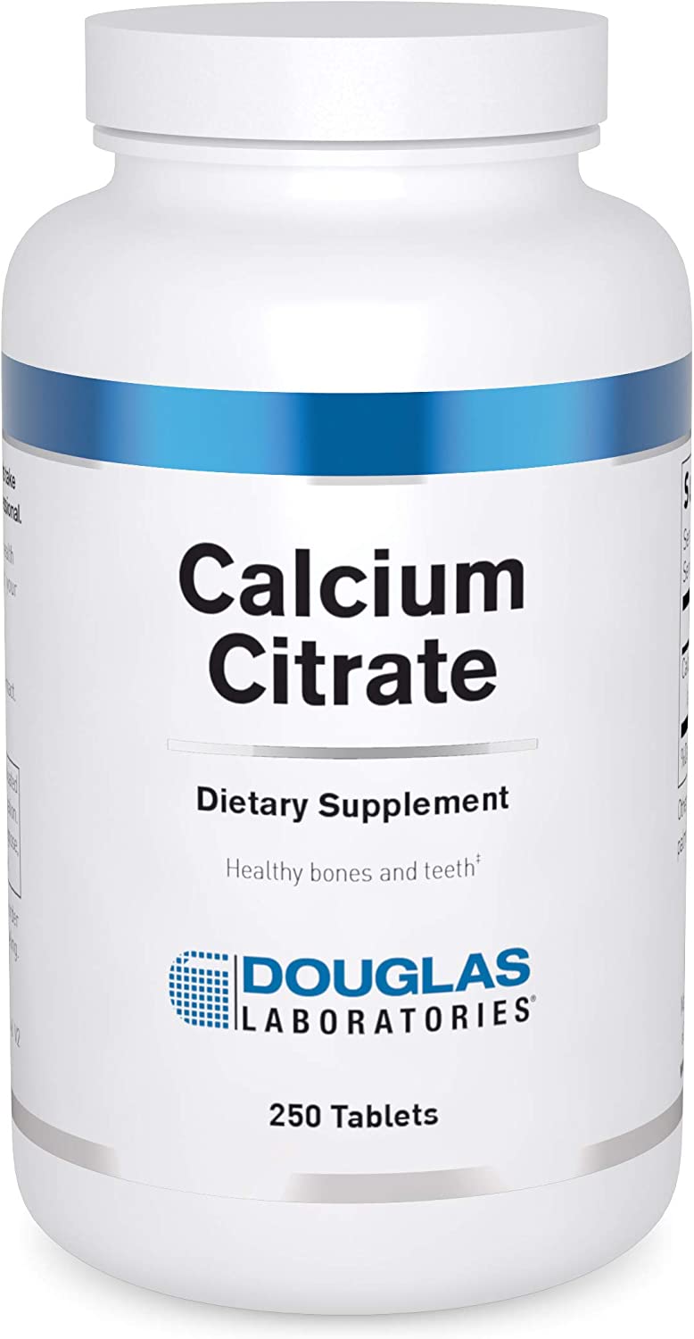 Calcium Citrate 250mg, Support The Strength and Structure of Bones and Teeth - 250 Tablets