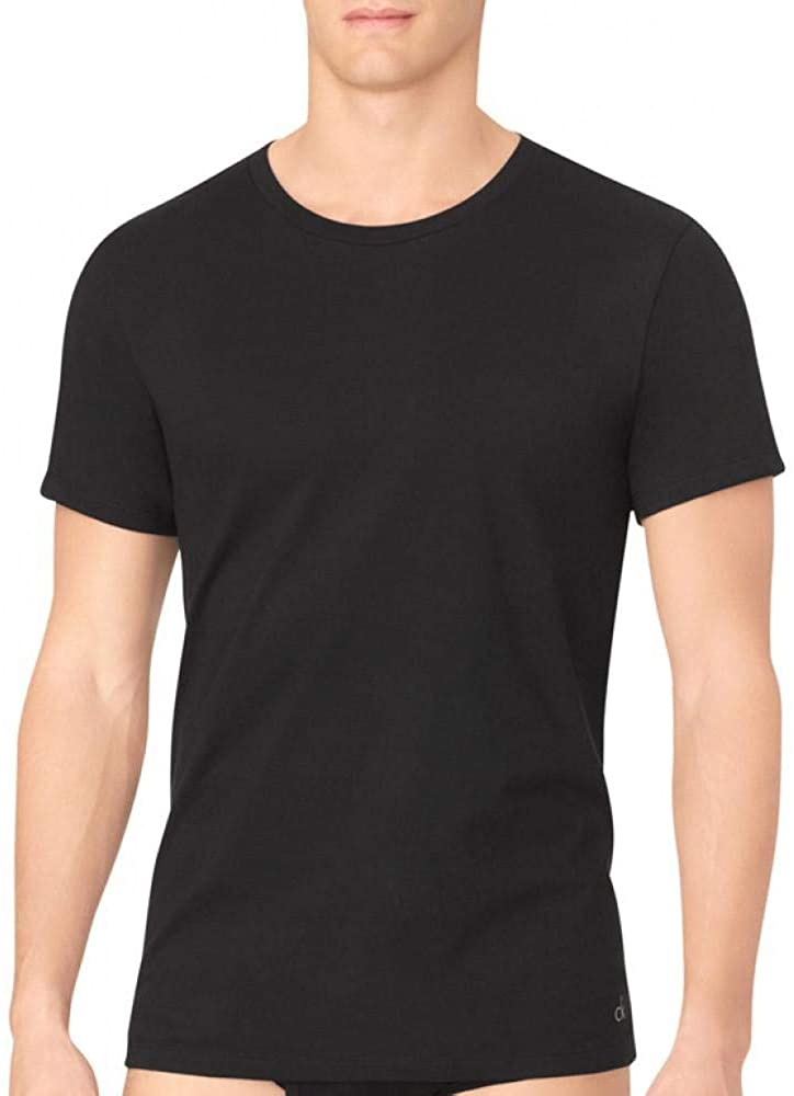 Calvin Klein Men s, Undershirts, 3 Pack Cotton Short Sleeve Crew Neck, Black, XL