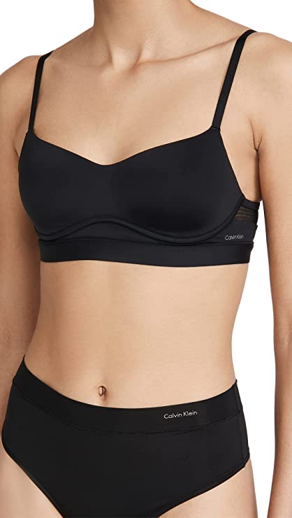 Calvin Klein Women's Perfectly Fit Flex Lightly Lined Wirefree Bralette -  Black