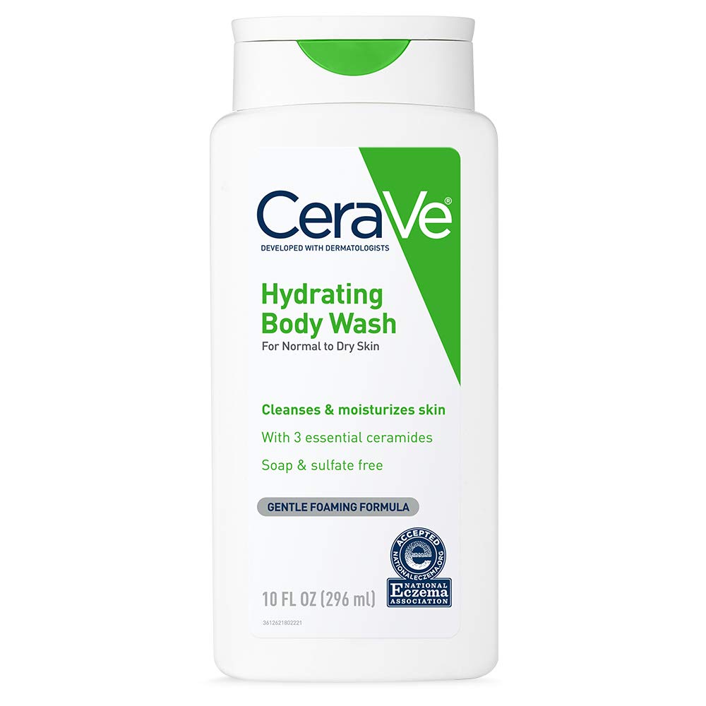 CeraVe Body Wash for Dry Skin | Moisturizing Body Wash with Hyaluronic Acid and Ceramides | 10 Ounce