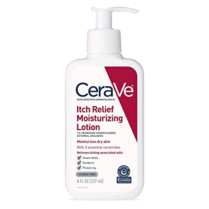 CeraVe Moisturizing Lotion for Itch Relief | Anti Itch Lotion with Pramoxine Hydrochloride | Relieves Itch with Minor Skin Irritations,8 Ounce