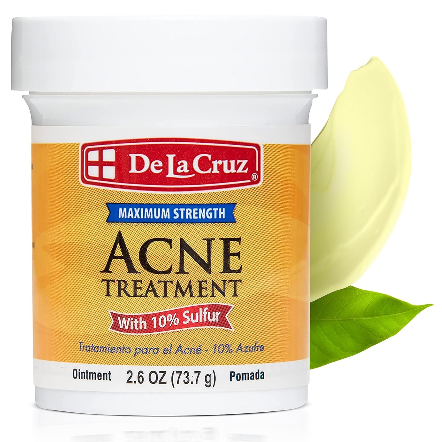 De La Cruz 10% Sulfur Ointment - Cystic Acne Spot Treatment Mask