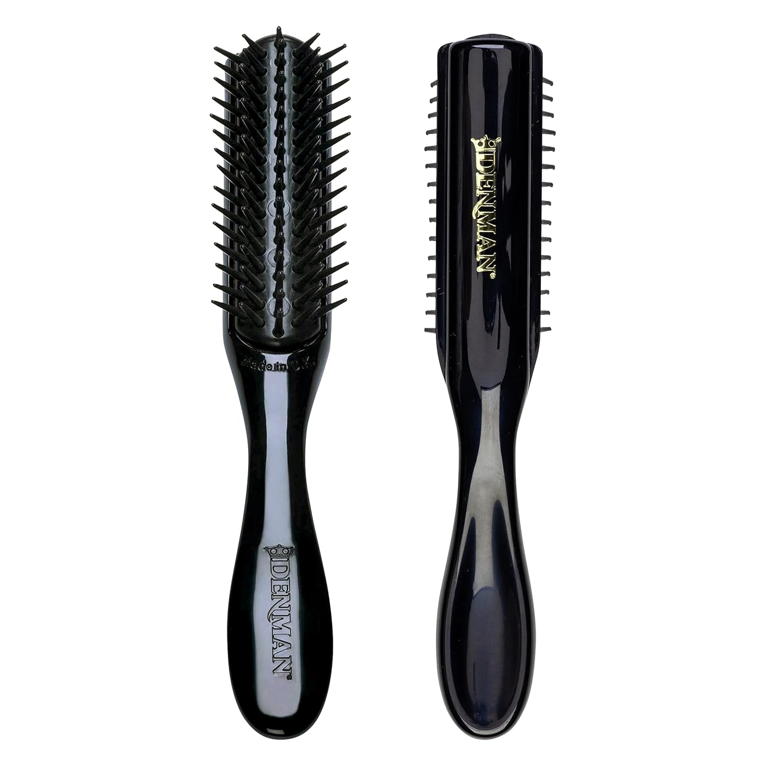 Denman Gentle Styler, 5 Row for Styling, Shaping & Defining the Hair, D33 - Black