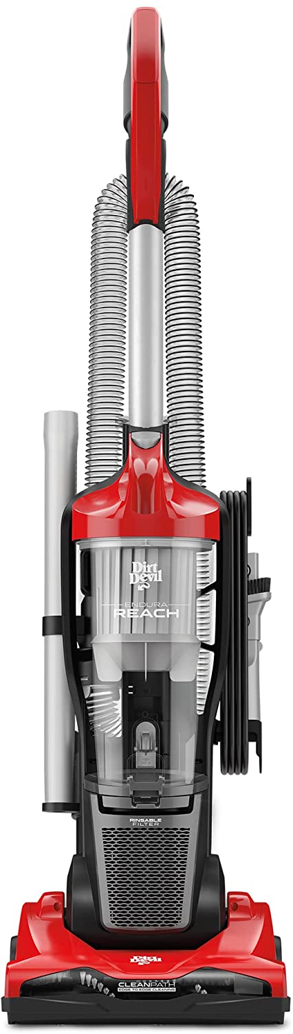 Dirt Devil Endura Reach Bagless Upright Vacuum Cleaner, UD20124 - Red