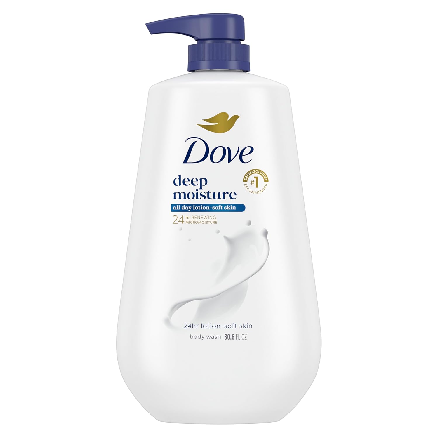 Dove Body Wash Deep Moisture - 30.6 oz Sulfate & Paraben Free Moisturizing Cleanser for 24-Hour 