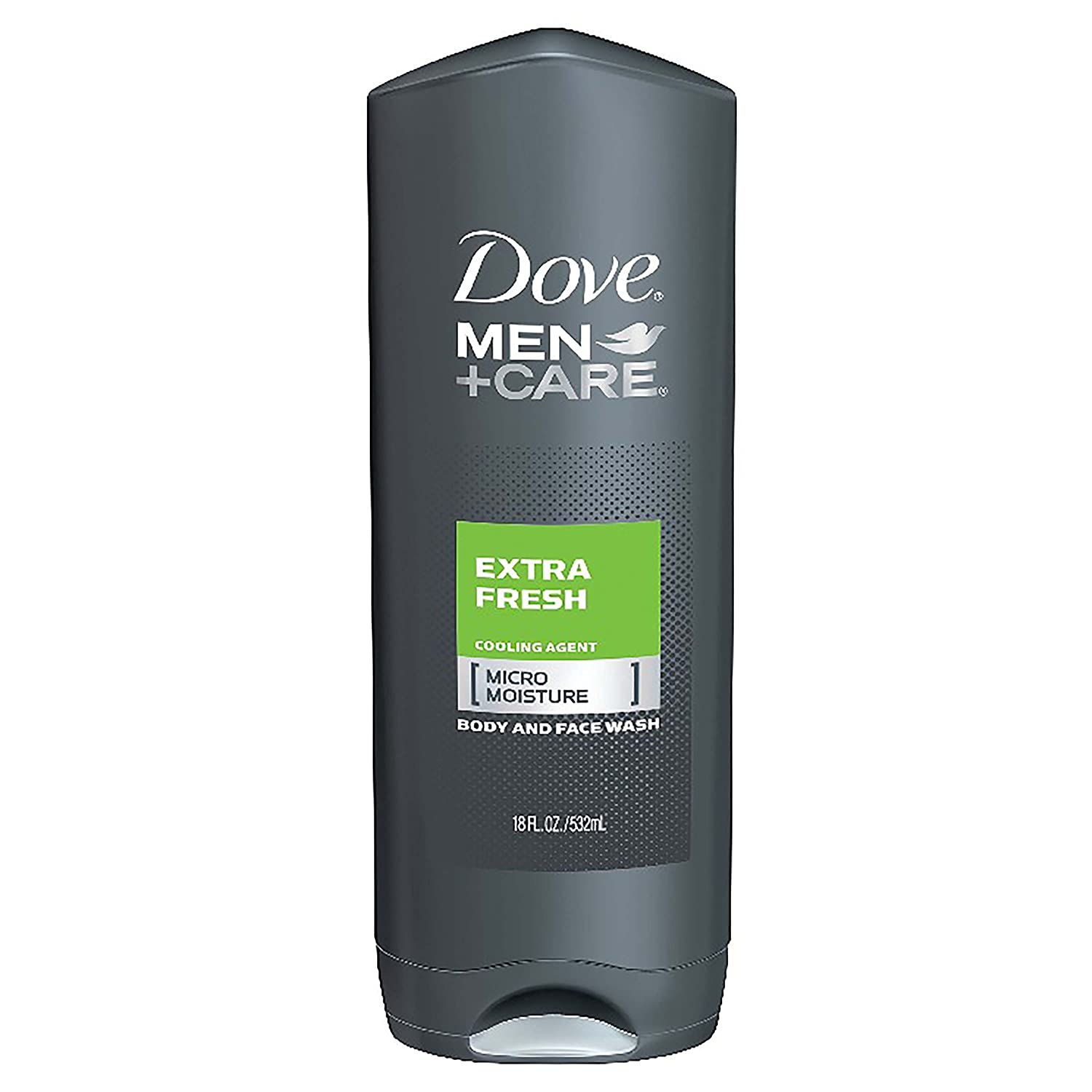Dove Men+Care Body Wash, Extra Fresh, 18 Fl Oz (532ml)