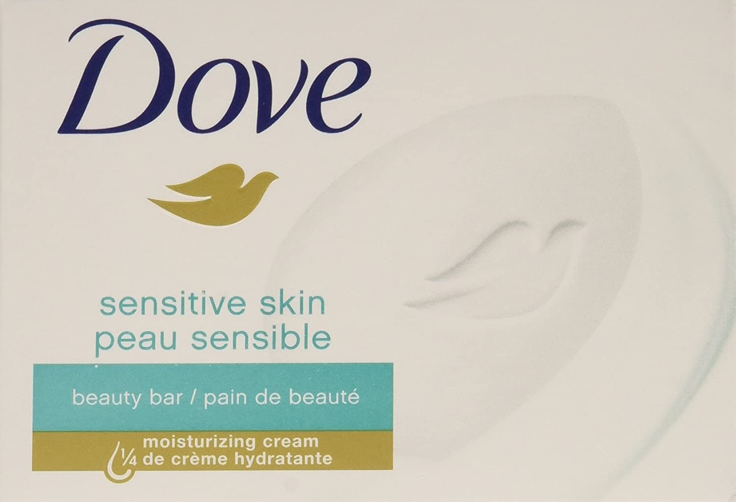 Dove Sensitive Skin Bath Bars Unscented, 6 Count - 24Oz (680g)