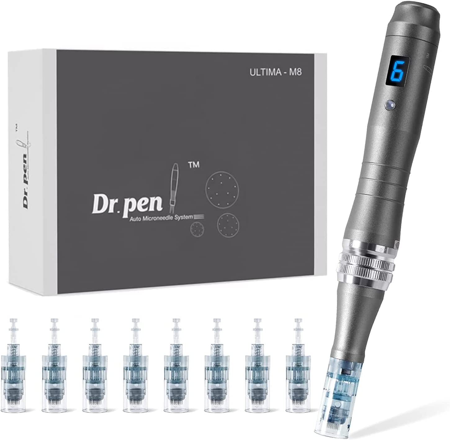 Dr. Pen Ultima M8 Professional Microneedling Pen, Wireless Derma Pen, Adjustable Microneedle Dermapen for Face and Body