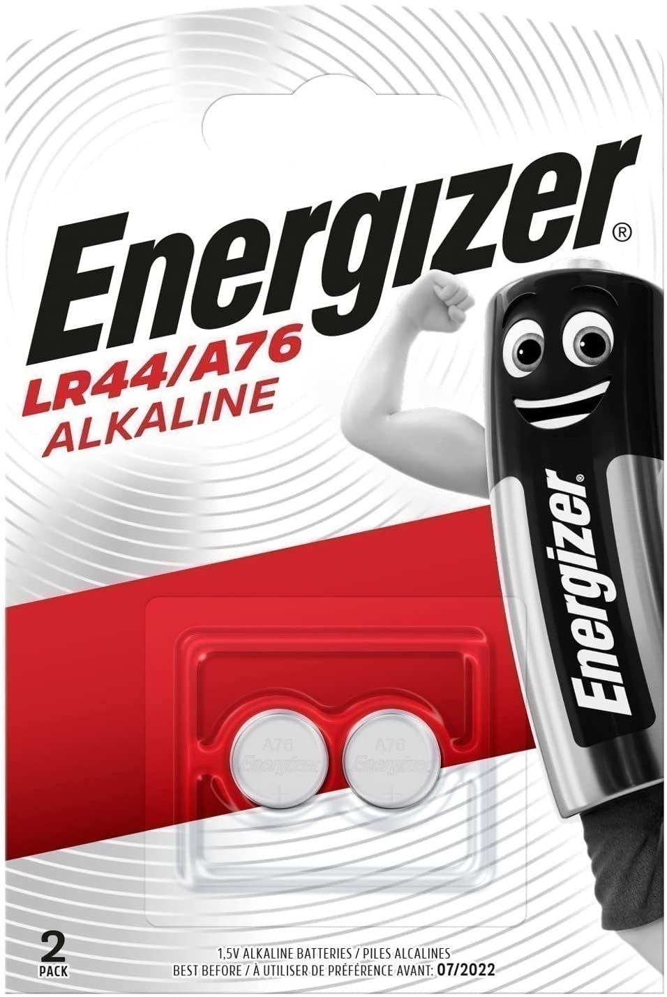 Energizer Speciality Alkal A76/LR44 Pack of 2