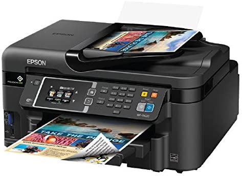 Epson WorkForce WF-3620 WiFi Direct All-in-One Color Inkjet Printer, Copier, Scanner Powered by Precision Core