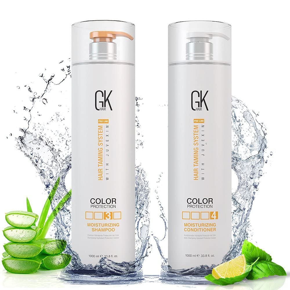 GK HAIR Global Keratin Moisturizing Shampoo and Conditioner Sets - 33.8 Fl.OZ (1000ml) Each