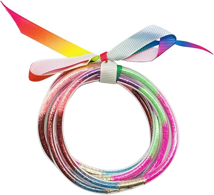 Glitter Jelly Bangles Set for Women & Girls – Colorful Fashion Bracelet Set Pakistan