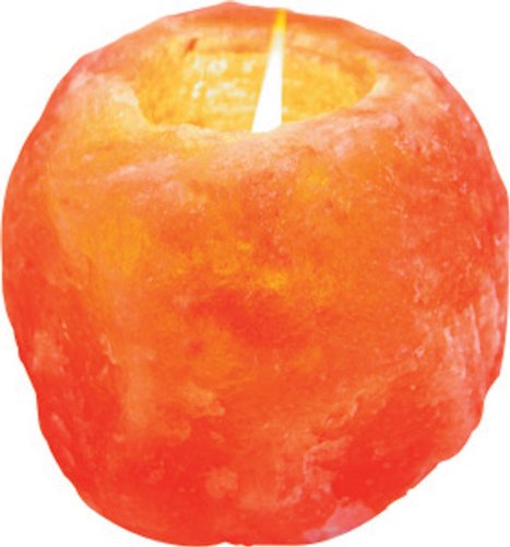 Hand Carved Himalayan Salt Candle Holders for Home Decor - 32 Oz (907g)