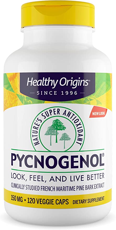 Healthy Origins Pycnogenol (Nature's Super Antioxidant) 150 mg - 120 Count