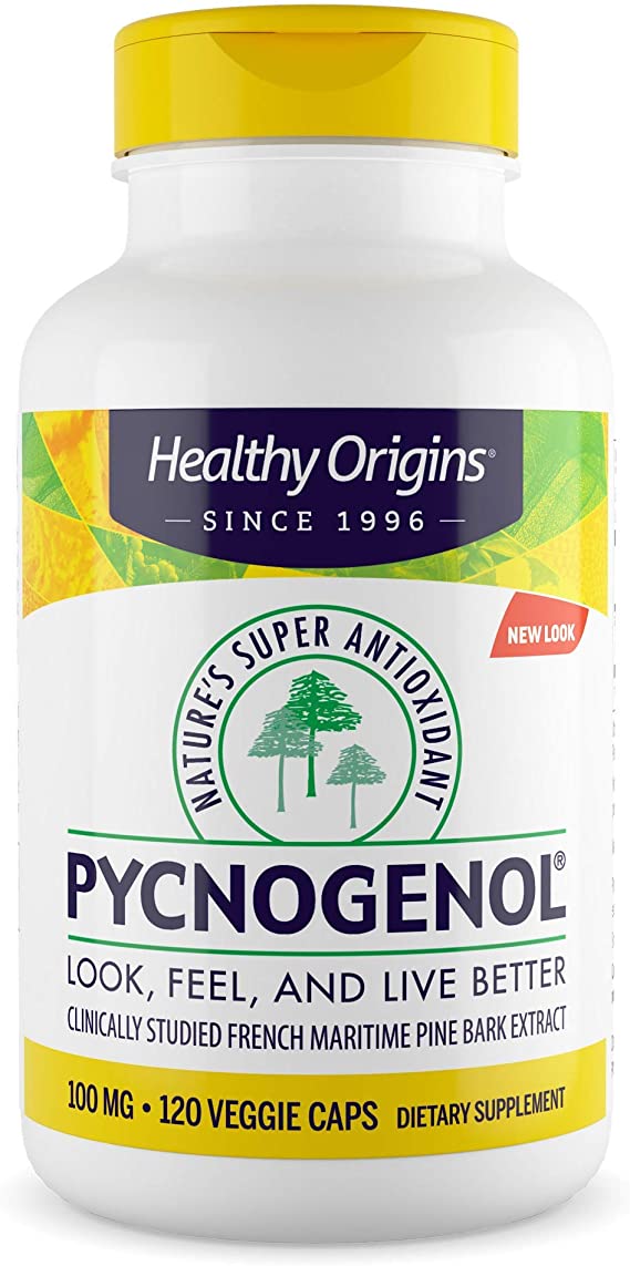 Healthy Origins Pycnogenol Veg Capsules, 100 mg - 120 Count