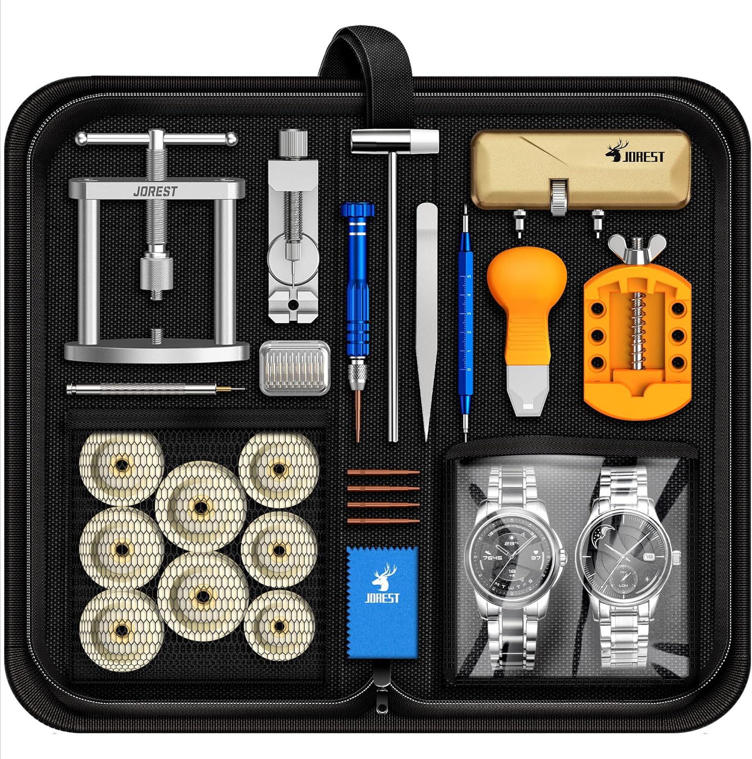 JOREST Watch Repair Kit Pakistan – Case Opener, Press Tool, Battery Replacement, Strap Adjustment & Link Removal Tools