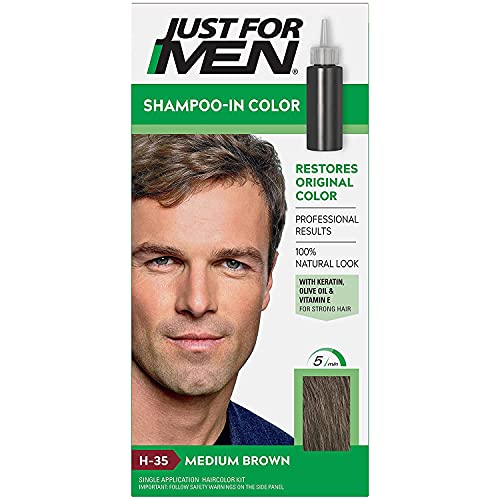 Just for Men Shampoo-In Hair Color-  Medium Brown 2 Pack
