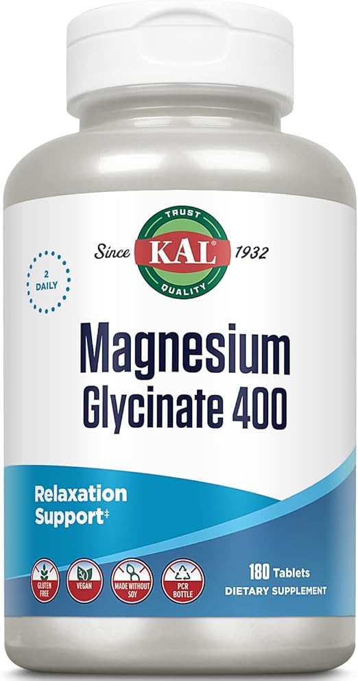 KAL - Magnesium Glycinate 400, 180 tablets