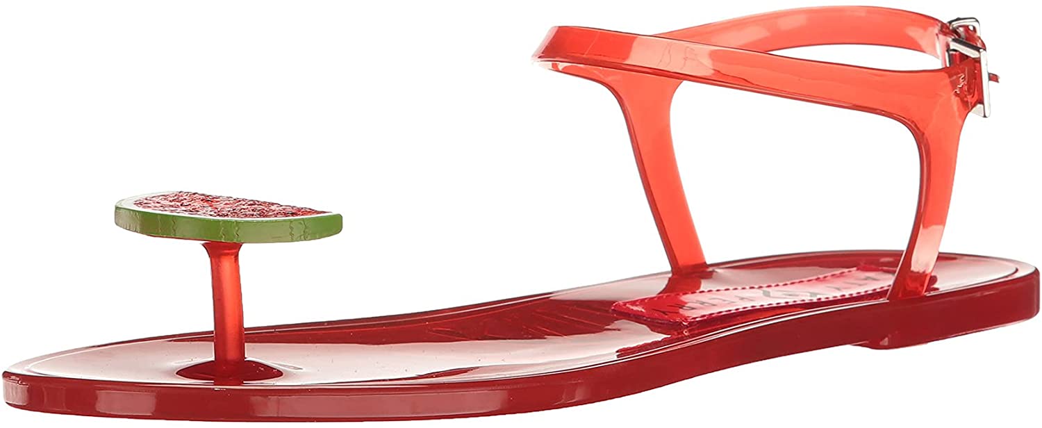 Katy Perry Women's Ankle-Strap Heeled Jelly Sandal - (Watermelon, 8)