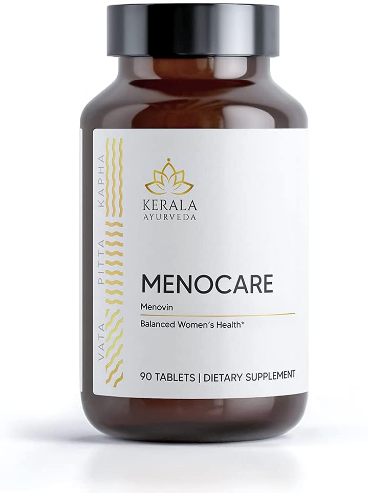 Kerala Ayurveda Menocare Herbal Tablet - Supports Healthy Female Reproductive System, Healthy Menstrual Flow & Menopausal Transition, 90 Count