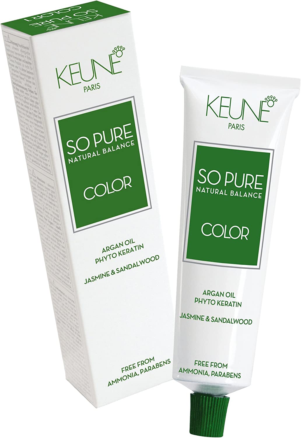 Keune So Pure Permanent Hair Color Enriched with Argan Oil Hair Coulor, 4.3 Medium Golden Brown - 2.1 fl.Oz (60ml)