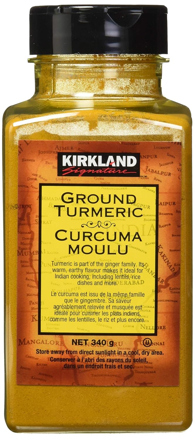 Kirkland Signature Ground Turmeric Powder 12oz – Imported, Premium Quality for Cooking, Wellness &