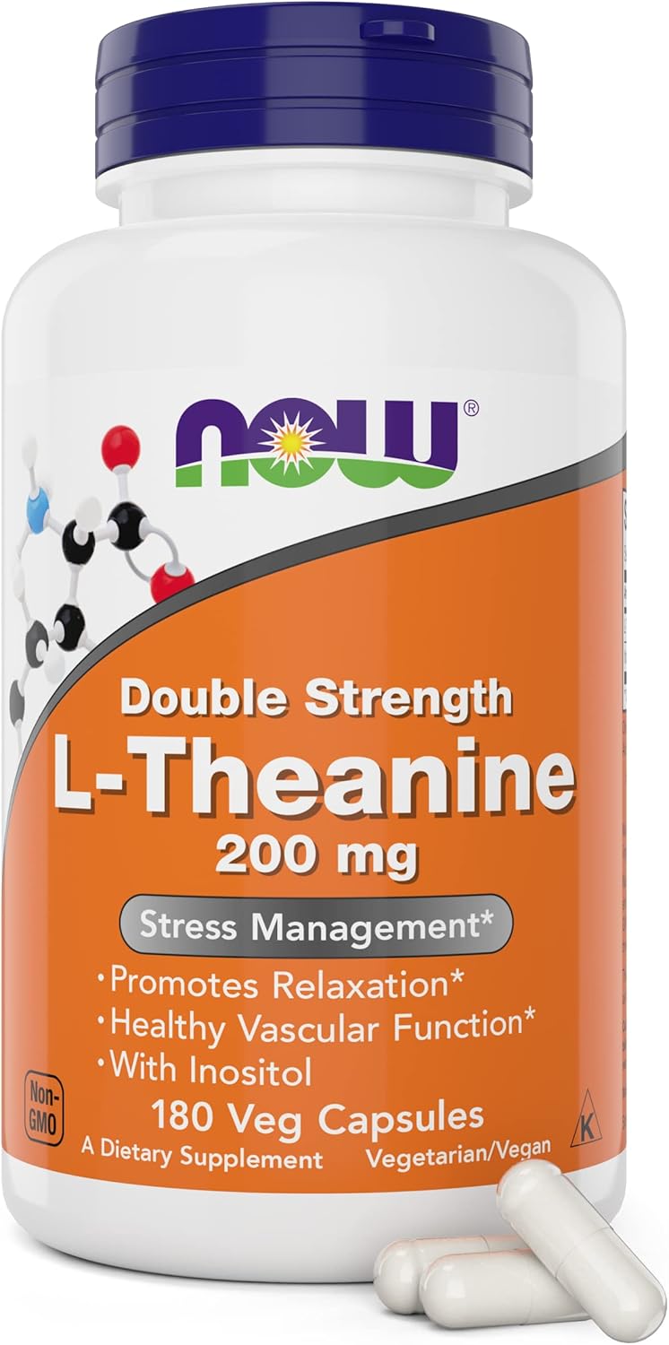 L-Theanine Plus: Double Strength Formula 200mg - 180vCaps