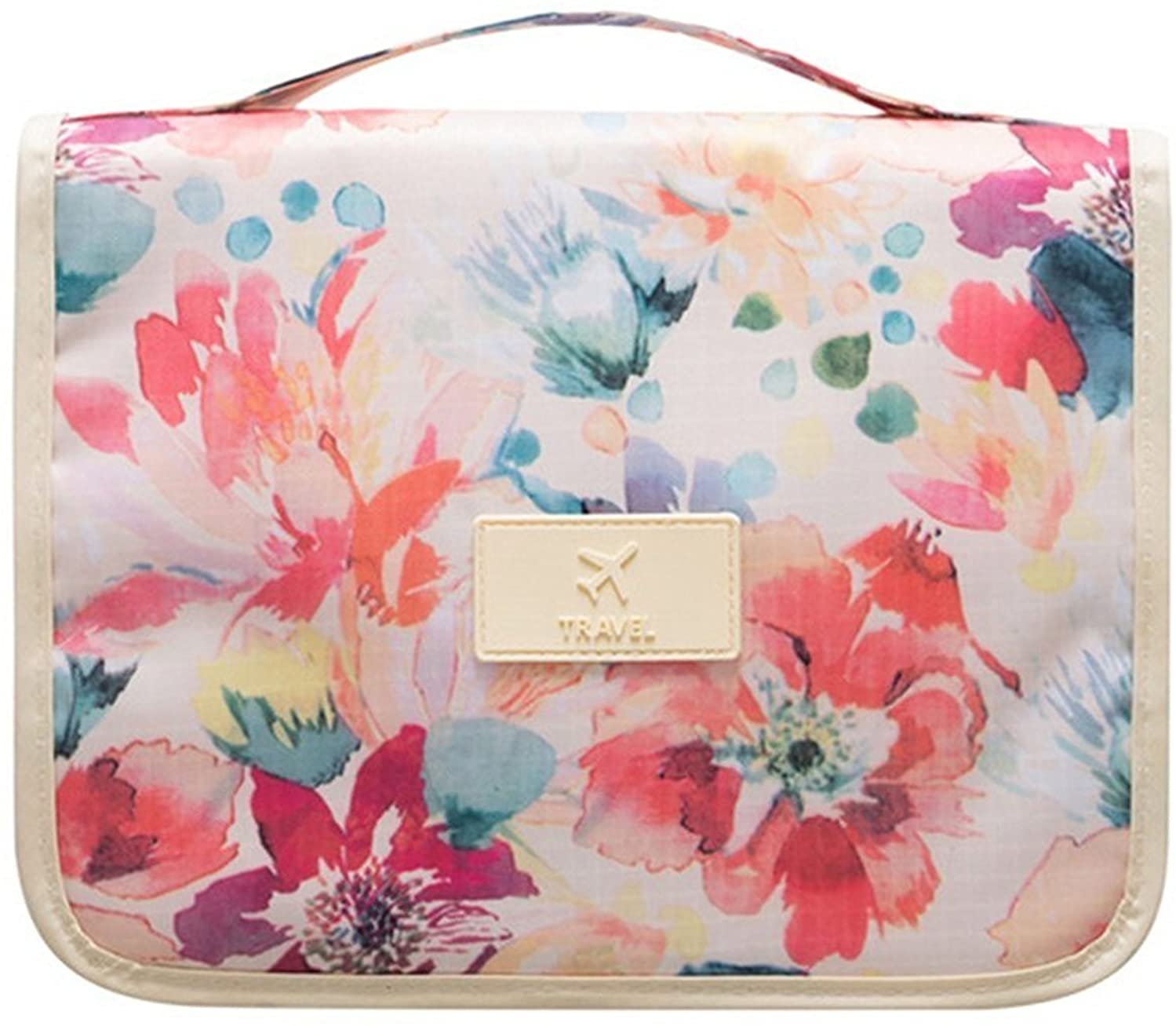 Large Cosmetic Makeup Travel Organizer for Women with Sturdy Hook