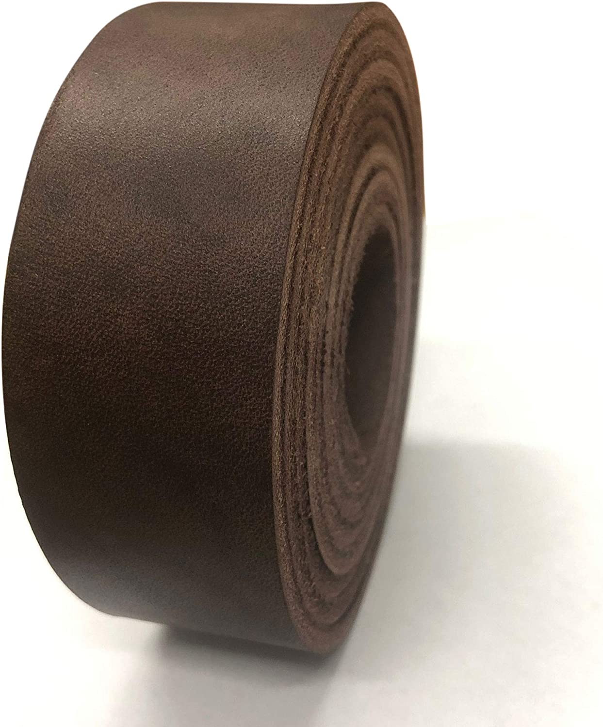 Leather Strap 1/2" Inch to 4" Wide, 60-70 Inches Long - Brown