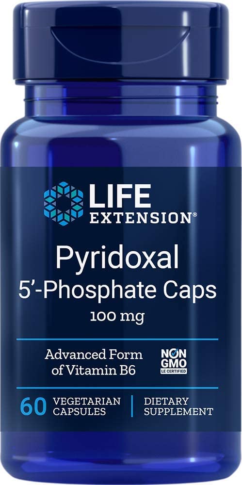 Life Extension Pyridoxal 5-Phosphate 100 Mg Vegetarian Capsules - 60-Count