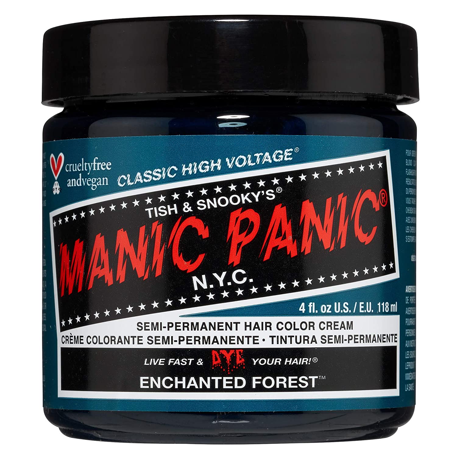 Manic Panic Enchanted Forest Hair Dye Classic Cream - 4 Fl oz.(118ml)