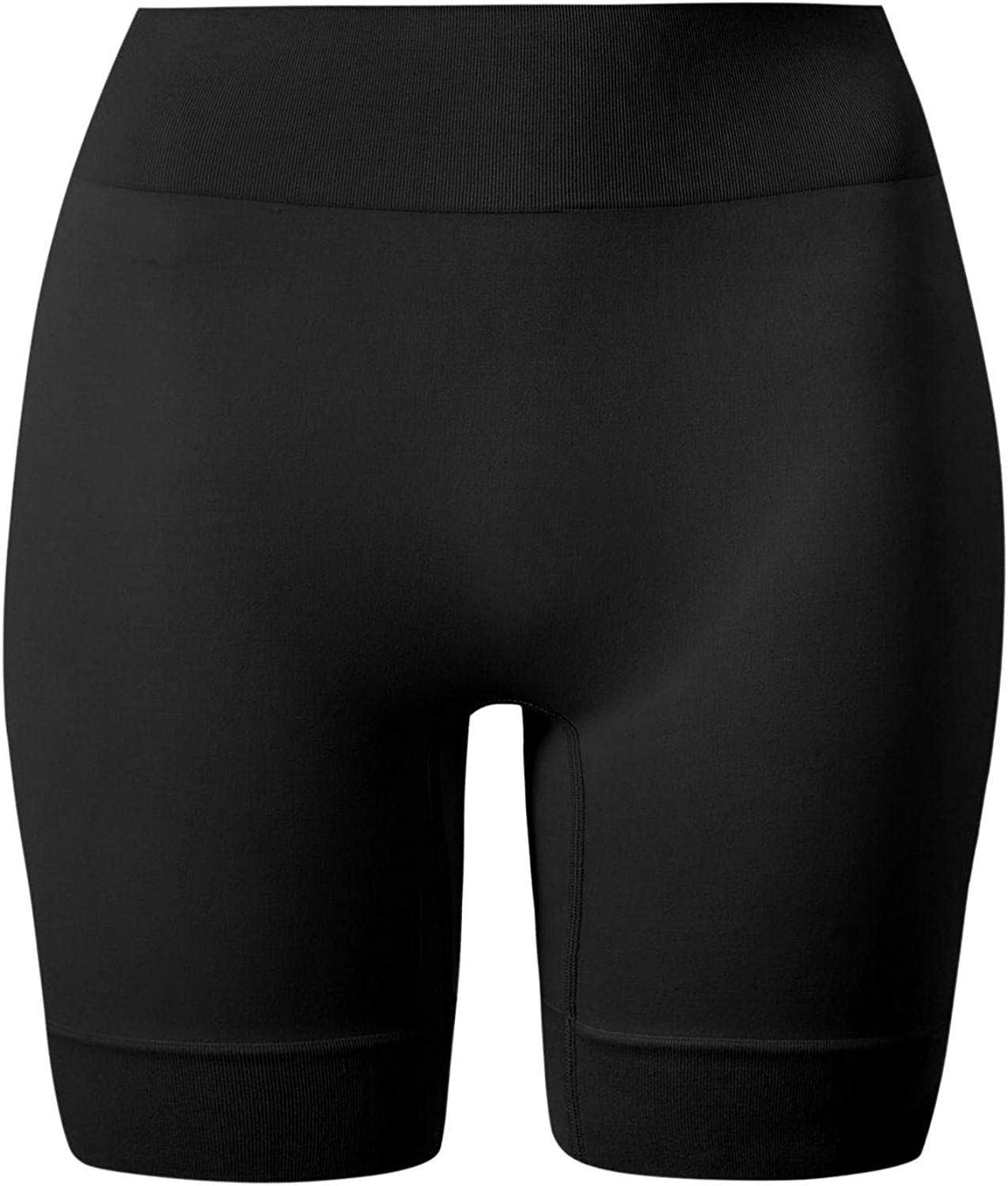 Marks & Spencer Women's Cool Comfort Anti Rub Shaping Mid Length Short Panty - Black, 12-14