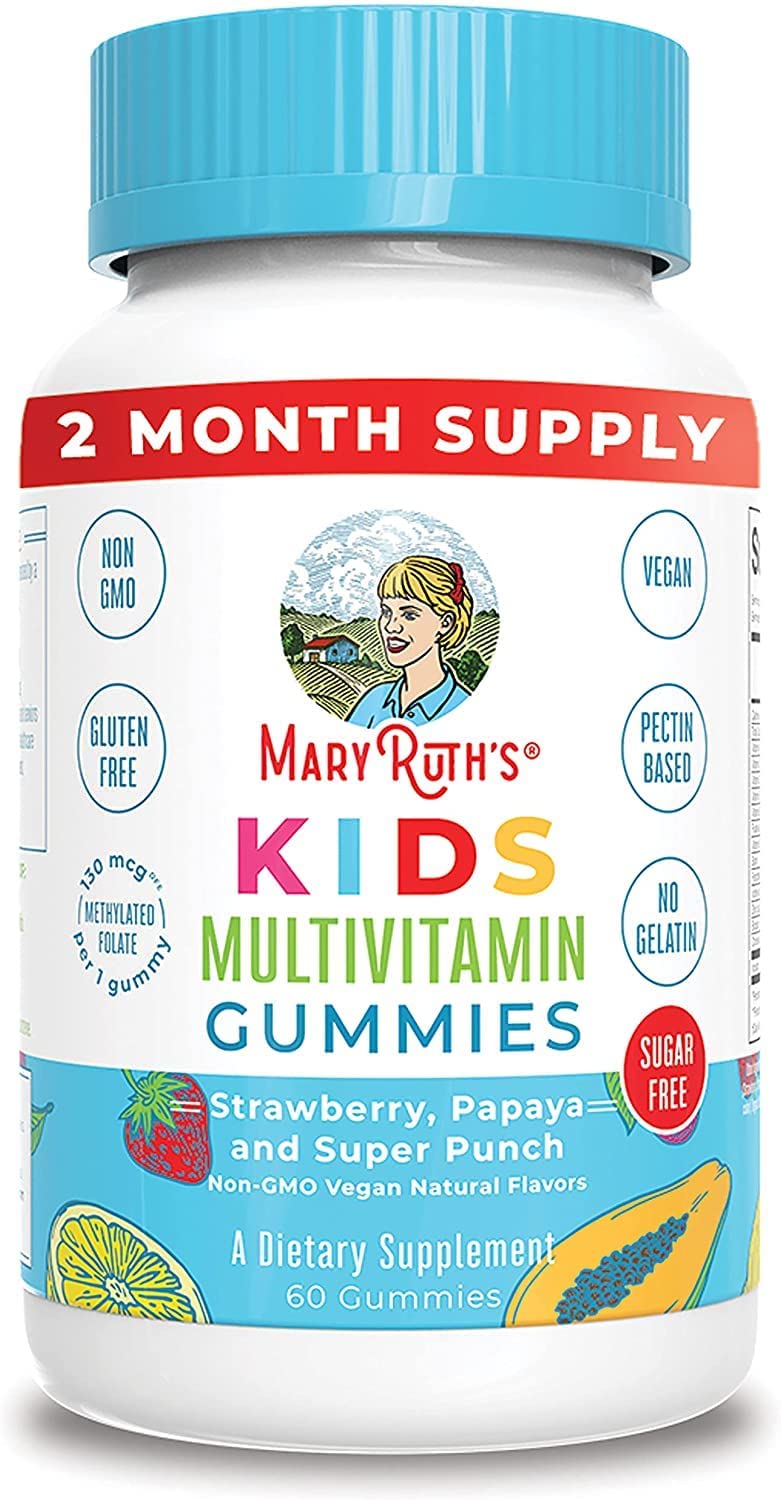 MaryRuth's Multivitamin Gummies with Organic Ingredients, Non-GMO, Gluten-Free, 2-Month Supply - 60 Count