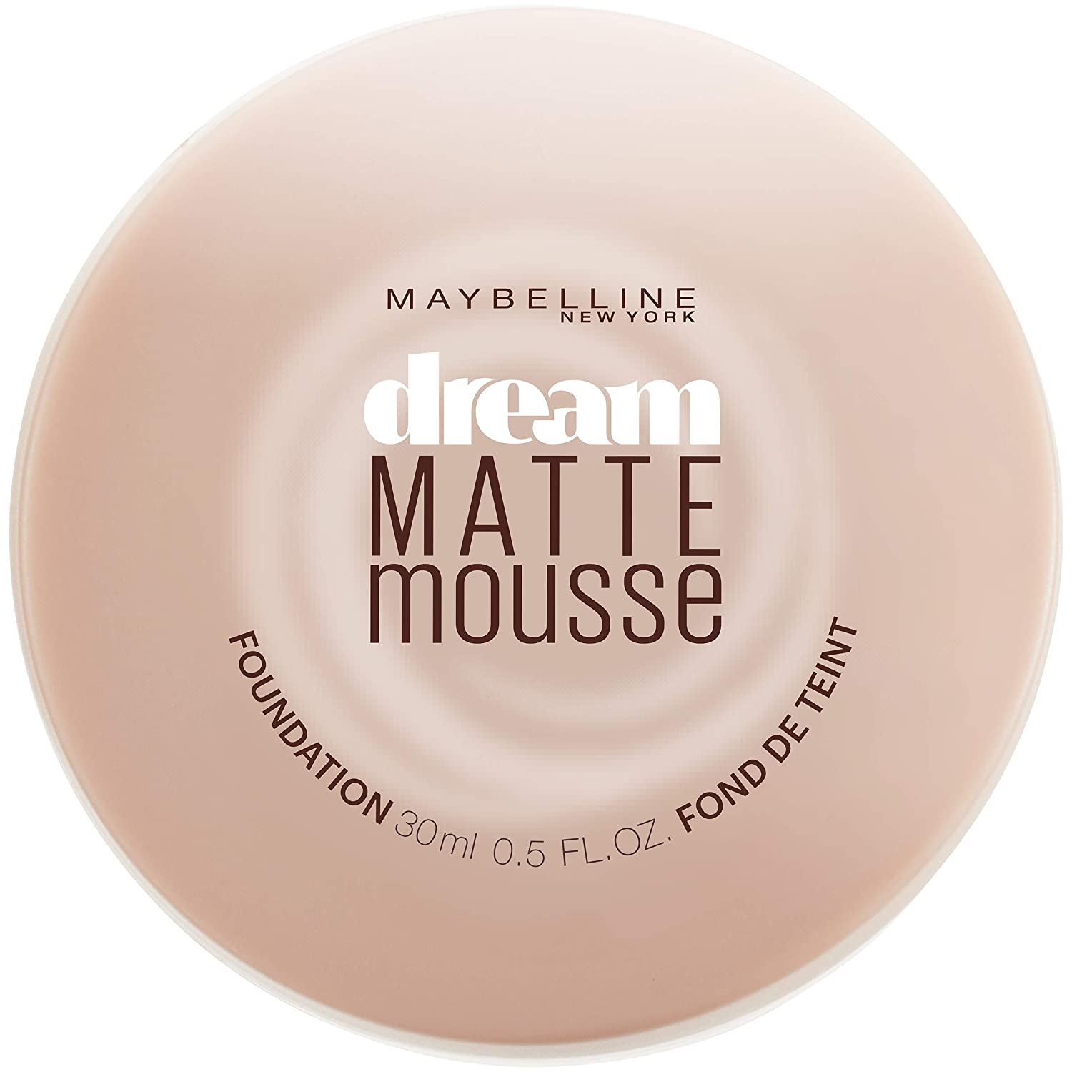 Maybelline Dream Matte Mousse Foundation, Natural Beige, 0.5 fl. oz.(30ml)