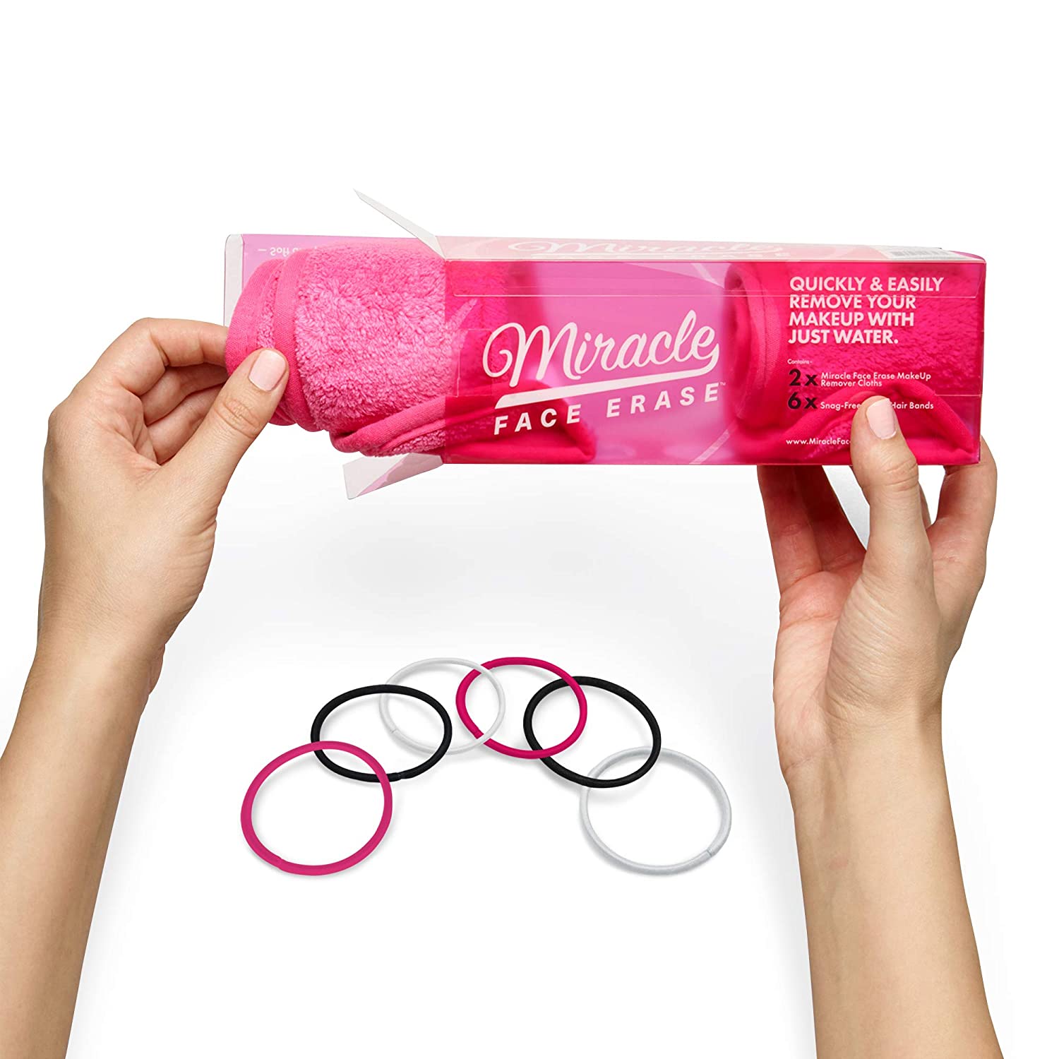 Miracle Face Erase - Makeup Remover Face Cloths Pack of 2 - 2.4oz (68g)