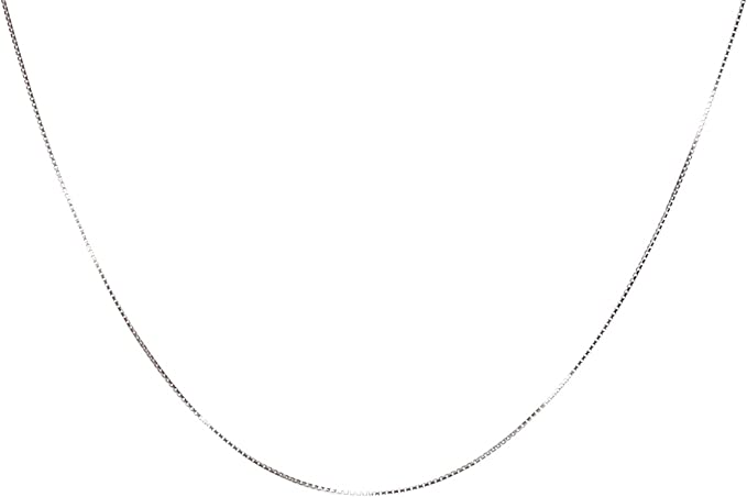 NAG.HC 925 Sterling Silver Chain,  0.8mm Italian Necklace Chain - 30 Inch