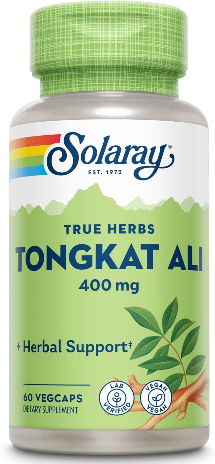 Solaray Tongkat Ali Root 400 mg VCapsules, 60 Count