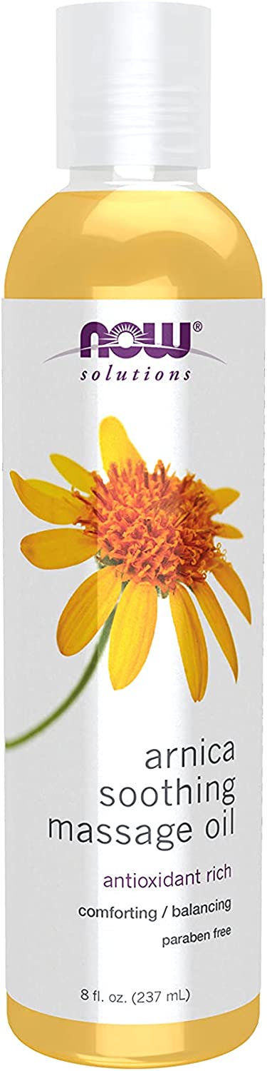 NOW Arnica Warming Relief Massage Oil - 8 Fl.Oz (237ml)