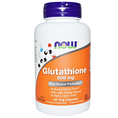 Now Foods Glutathione 500mg Pack of 2 - 60 Vcaps Each