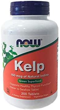 Now Foods Kelp, 150mcg of Natural Iodine - 200 Tablets
