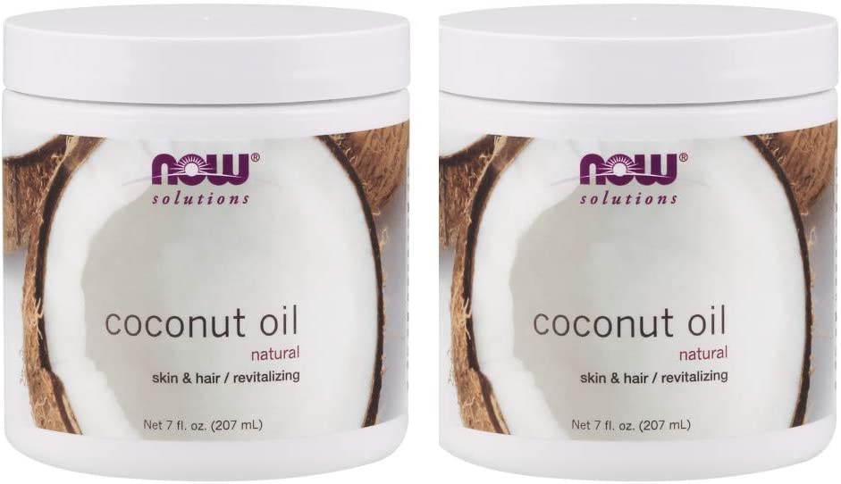 NOW Foods Pure Coconut Oil, (Pack of 2) - 7.0 Fl.Oz (207ml)